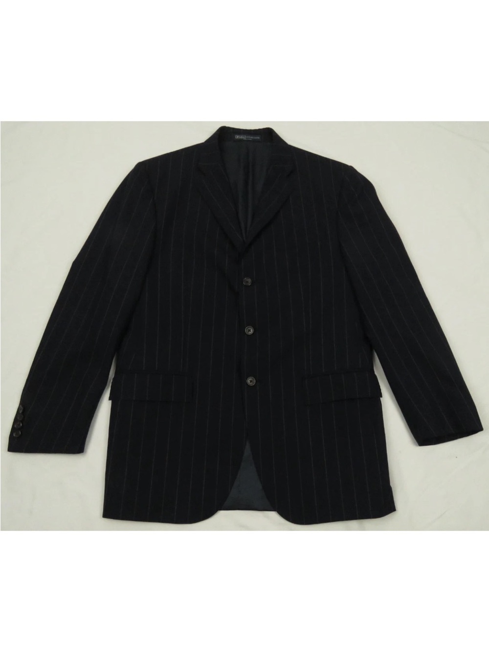 Ralph Lauren Polo 100% Virgin Wool 3 Button Sport Coat Blazer Jacket Italy 40 R